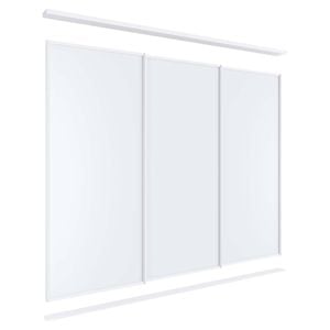 Lugna 2100 x 1801 - 2700mm Melamine Wardrobe Triple Sliding Doors