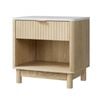 Artiss Bedside Table Nightstand 1 Drawer Shelves Pine