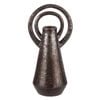 Amalfi Halo Vase Large Reactive Black 12x10x25cm