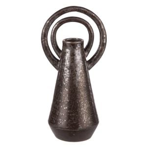 Amalfi Halo Vase Large Reactive Black 12x10x25cm