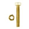 Pinnacle M5 x 30mm Yellow Zinc Hi Tensile Hex Bolt And Nut - 5 Pack