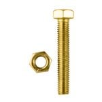 Pinnacle M5 x 30mm Yellow Zinc Hi Tensile Hex Bolt And Nut - 5 Pack