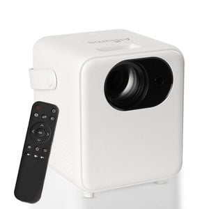 ALLIUMS Projector Ultimate 9500Lumens HD 1080p Supported (White)