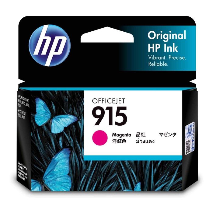HP GENUINE Original HP 915 Magenta Ink Cartridge Toner Officejet 3YM16AA