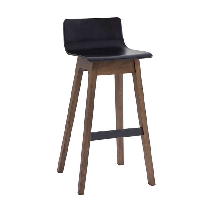 Modern Furniture AVA 44x88cm Bar Stool - Black & Walnut