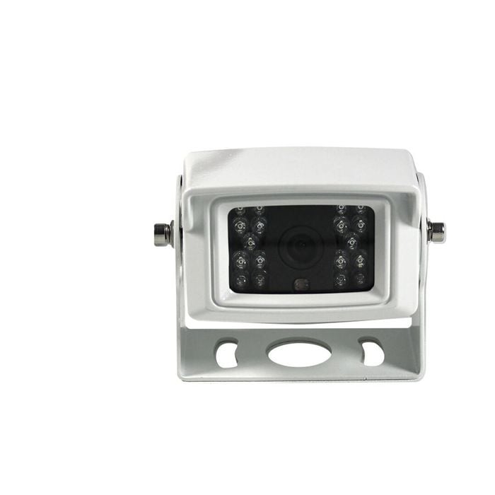 Elinz 4 PIN Heavy Duty white 12V 24V CCD IR Colour Reversing Camera Rearview with Built-in Mic