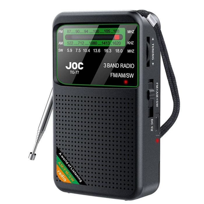 Portable Radio With Hd Display Black