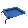 Paws & Claws Elevated Bolster Pet Bed 90x60x23cm - Blue