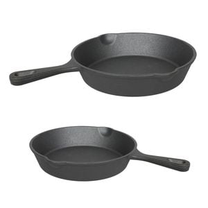Toque 21cm and 27cm Cast Iron Frying Pan Set