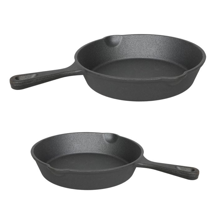 Toque 21cm and 27cm Cast Iron Frying Pan Set