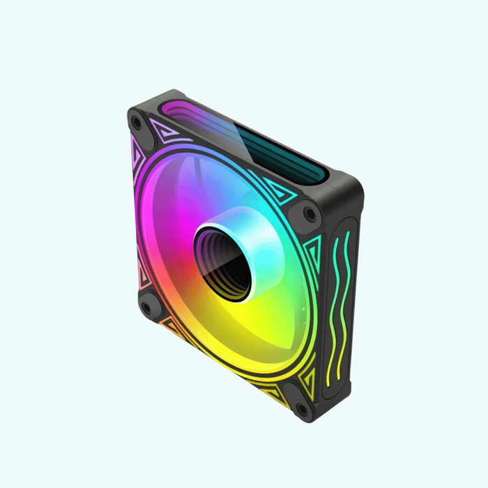 COOLMOON ARGB Dragon Mirror 120mm PWM fan Forward black