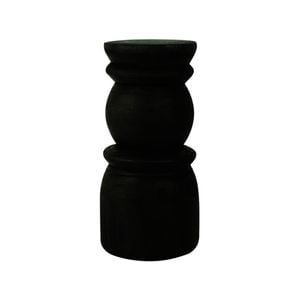 Maine & Crawford Kadek 30cm Wood Taper Stick Candle Holder - Black Wood