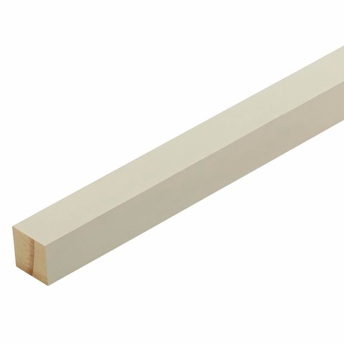 18 x 18mm 2.7m Pinetrim Plus Dressed Four Sides Finger Jointed Untreated Pre-Primed Pine