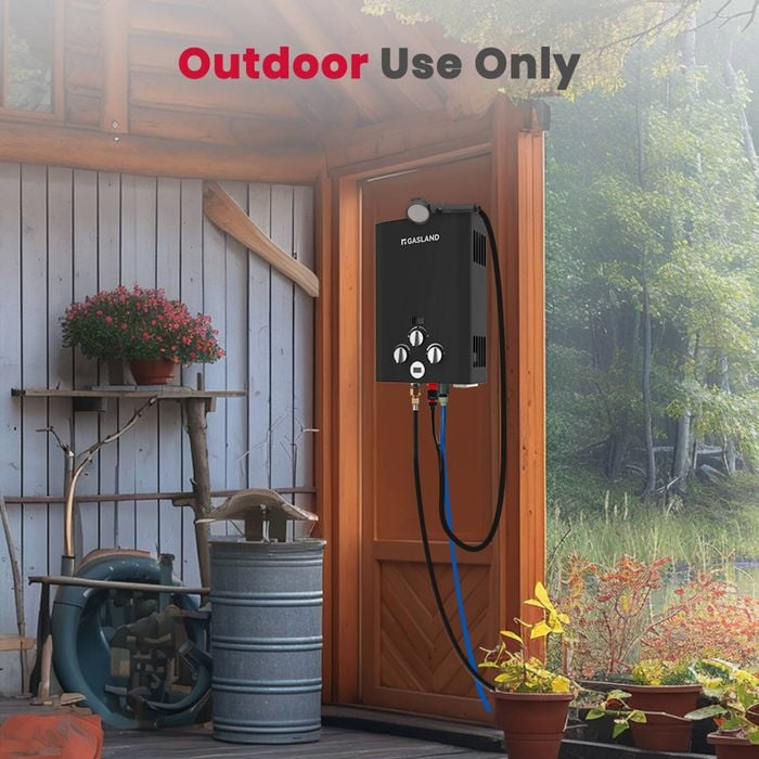 GASLAND 6L Tankless Gas Water Heater On-Demand Water System Portable  Outdoor Shower - Main Image