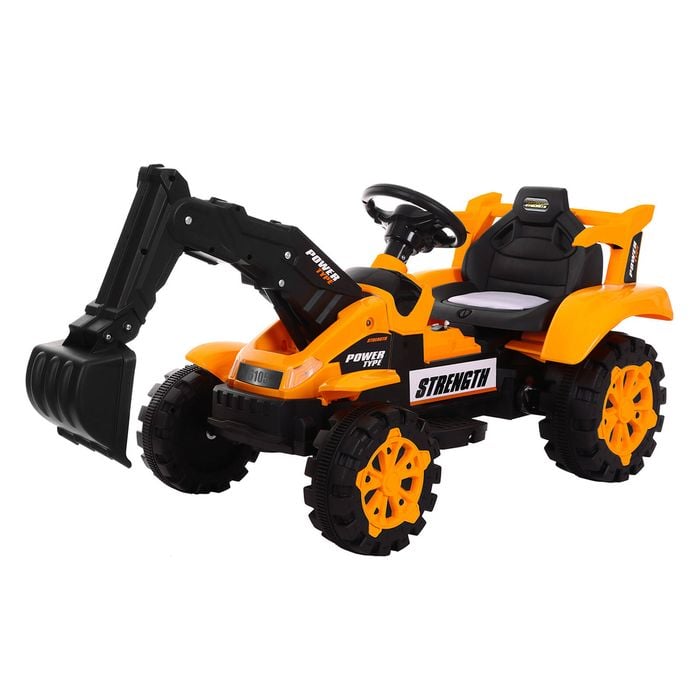GEM Toys Children's Electronic Ride-on Excavator & Dump Truck, 30kg Capacity