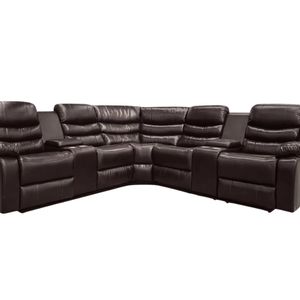 Pamela Recliner Sofa Set with LED Light