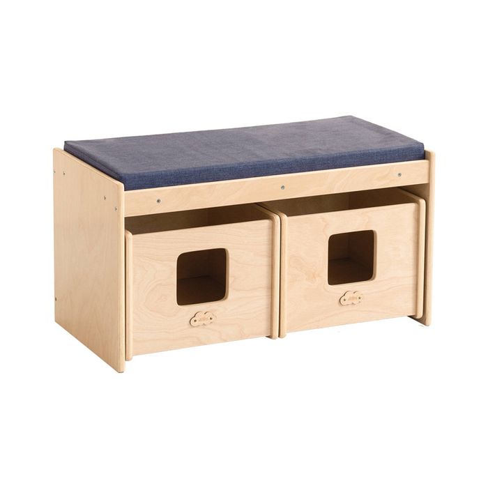 Jooyes Kids Toy Bench With Storage - 79cm | Kids Storage Bench | 42cm