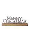 J.Elliot Home Merry Christmas Greetings Decoration Silver & Natural