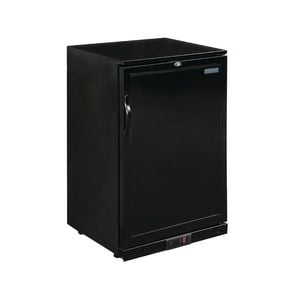 Polar G-series 900mm Single Solid Door Back Bar Cooler In Black 138ltr - Commercial Bar Fridges (gl015-a)