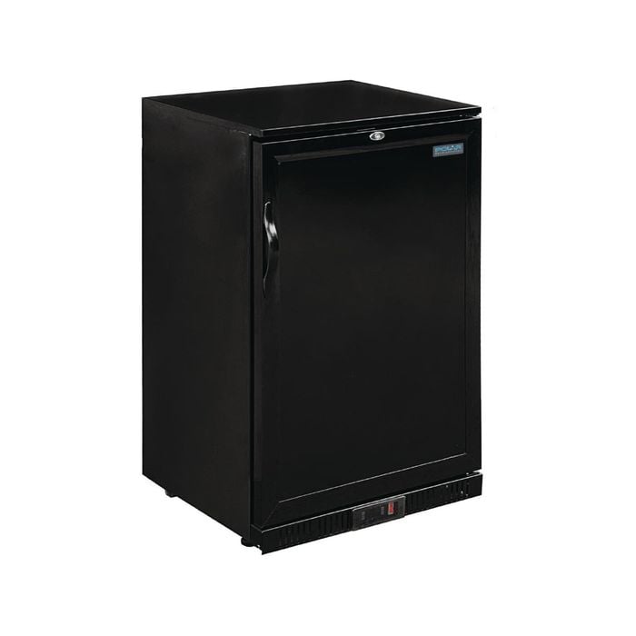 Polar G-series 900mm Single Solid Door Back Bar Cooler In Black 138ltr - Commercial Bar Fridges (gl015-a)