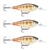 3x Rapala 5.5cm Shad Rap Elite (Floating) Fishing Lures - Gilded Copper Perch