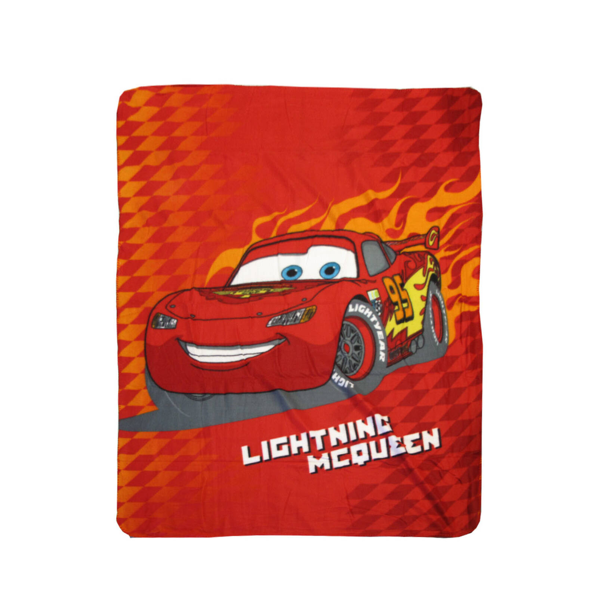 Lightning McQueen Printed Polar Fleece Throw Rug 130 x 160 cm ...