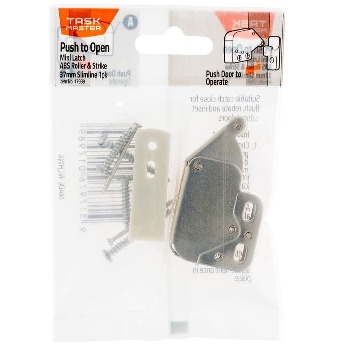 Taskmaster 37mm White Slimline Mini Latch