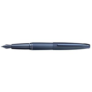 Cross Atx Sandblast Fountain Pen Fine Nib Office Writing Stationery Dark Blue