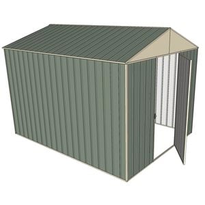 Build-a-Shed 2.2 x 3.0 x 2.3m Front Gable Single Hinged Door Deep Shed - Green