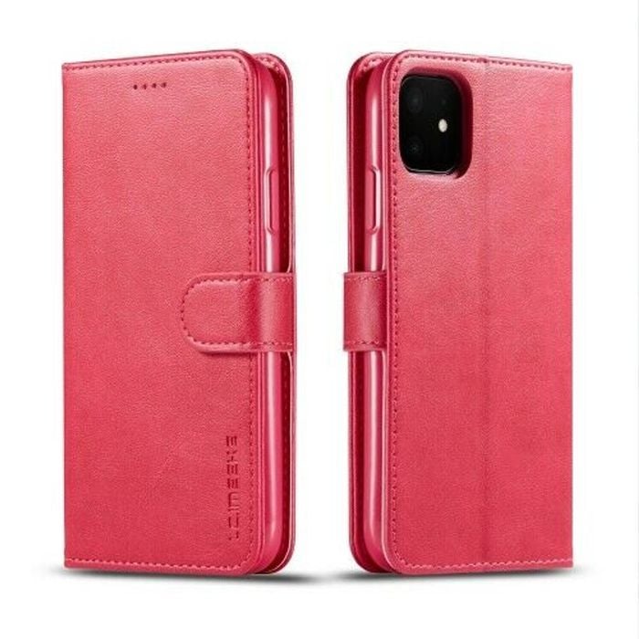 Wallet Leather Flip Case Cover - For Apple iPhone XS Max (Pink)