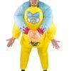 Inflatable Adults Novelty Hazmat Piggyback Halloween Costume - One Size