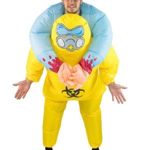 Inflatable Adults Novelty Hazmat Piggyback Halloween Costume - One Size