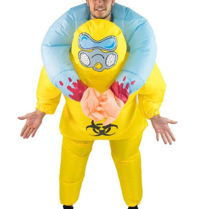 Inflatable Adults Novelty Hazmat Piggyback Halloween Costume - One Size