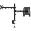 Ufurniture Adjustable Laptop and Monitor Mount Stand Holds 13-32 inch Screen Black
