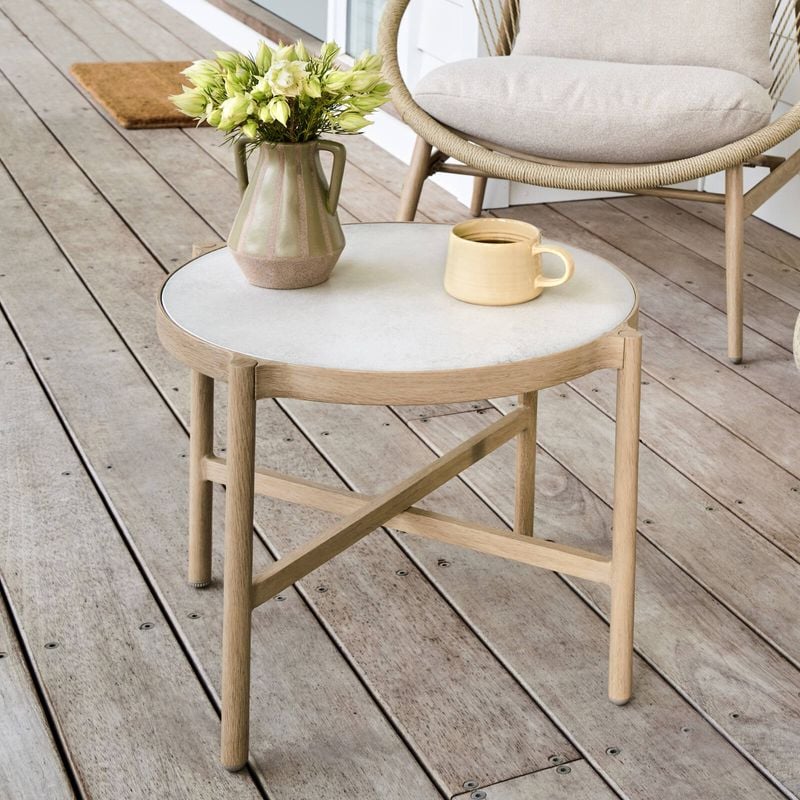 51cm Bentota Aluminium Round Side Table