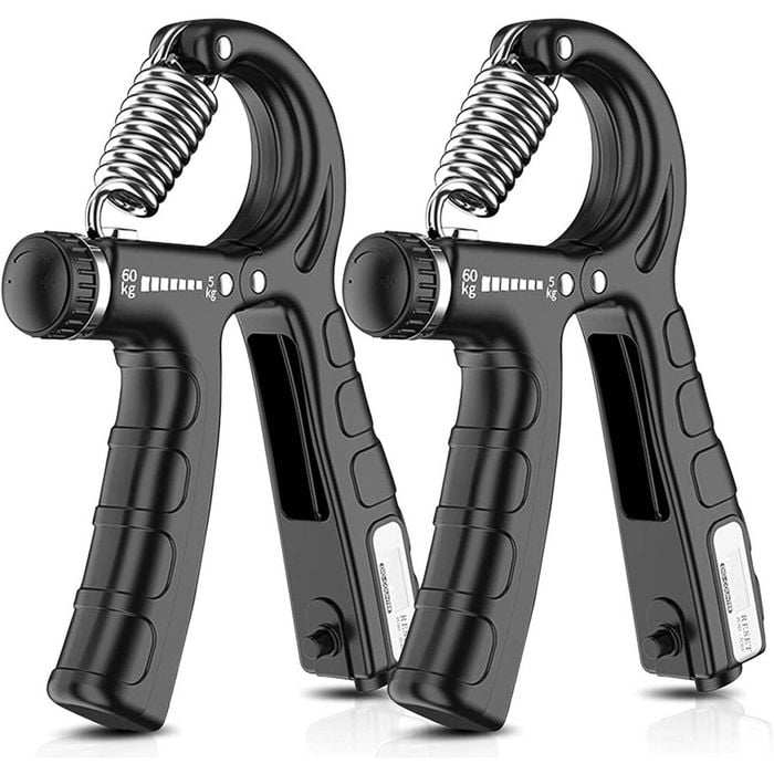 Adjustable Hand Grip Strengthener 2-Pack - Wrist Rehabilitation 5-60kg