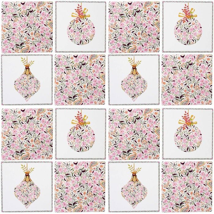 4x 4pc LVD Coasters Sari Xmas Decorative Barware/Serveware Home Kitchen Decor