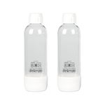 Drinkmate 1 Litre Bottles - Twin Pack White