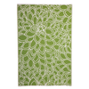 Fab Habitat 120x179cm Lime And White Eden Floral Recycled Plastic Outdoor Rug