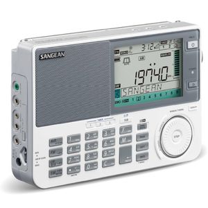 Sangean ATS-909X2 ATS Portable AM/FM Radio LCD UKW/LW/MW/AUX/LW Receiver White
