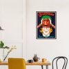 Galrie Cafiaspirina Saca el Dolor Vintage Advertising Poster Retro Wall Art, Black Frame, A4 21 x 30cm (8 x 12inch)