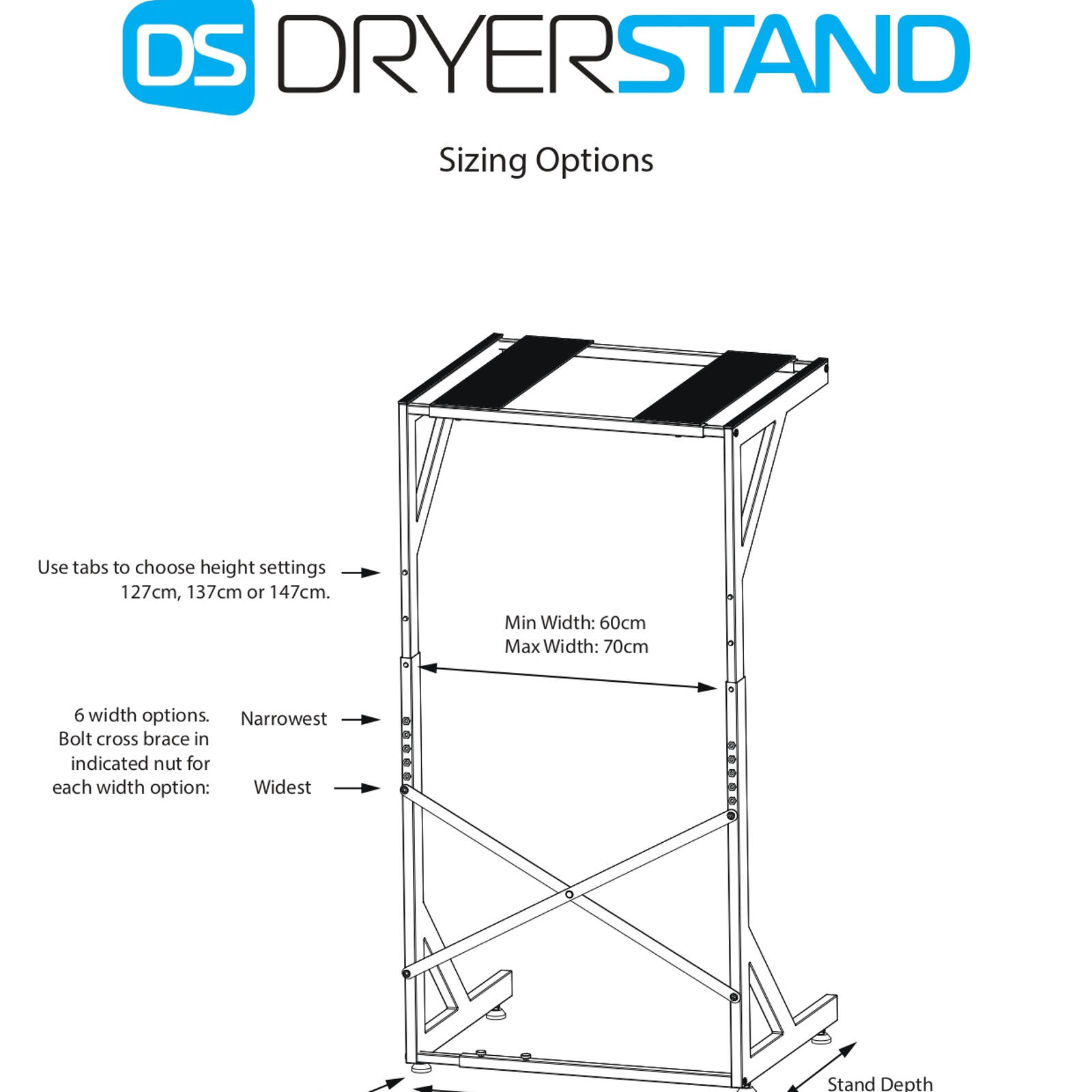 Dryer Stand Adjustable for Top Loading Washing Machine and Dryer Storage Bunnings Australia