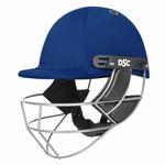 DSC Defender Cricket Helmet | Color: Royal Blue | Size: Small | Adjustable Steel Grill | Back Support Strap | Shock Resistant