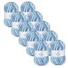 10x Malli 100g Blend Basic Poly/acrylic School Blue Multi Colour Yarn