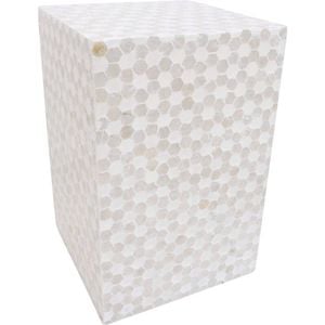 LVD Capiz Table Square Ivory Home/Lounge Decor 60x46cm - White