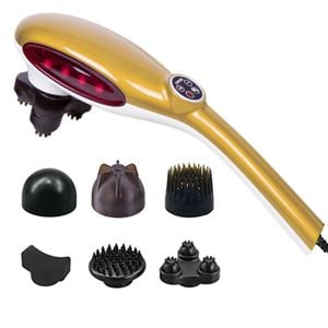 SOGA 6-Head Handheld Massager Yellow