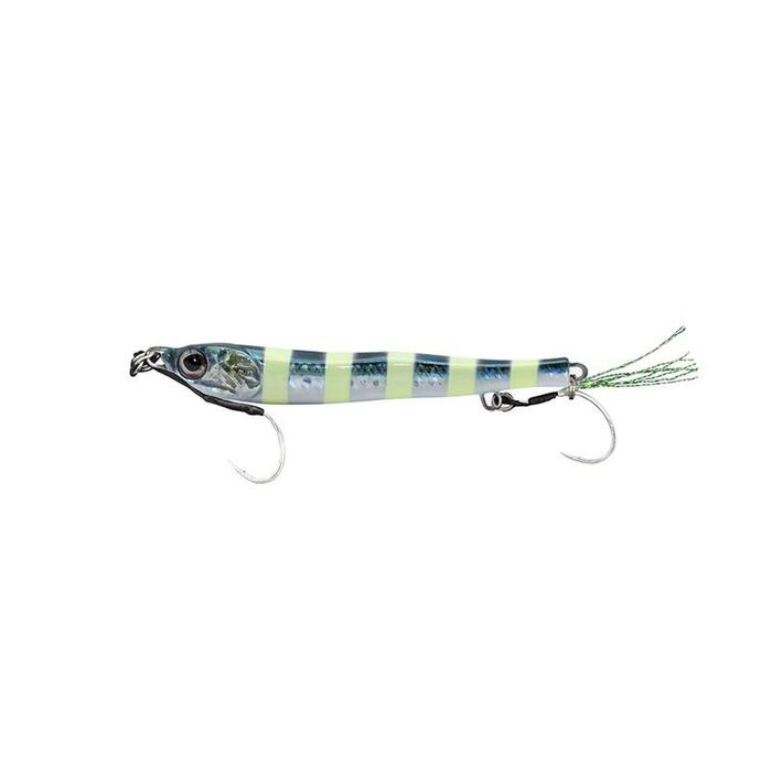 Little Jack Metal Adict Type 03 Fishing Jig 40g 08 Zebra Glowing Sardine