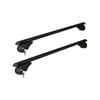 Universal Car Roof Rack 1200mm Aluminium Black Adjustable 90kgs