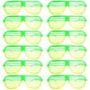 12x Green and Gold Lined Party Glasses – Australia Day & Sports Event Accessories