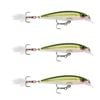 3x Rapala 8cm X Rap Jerkbait/Slashbait Hard Body Fishing Lures - Olive Green